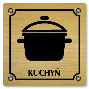 Kuchyň, 100x100mm, zlatá, Kansas